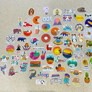112 mixed stickers